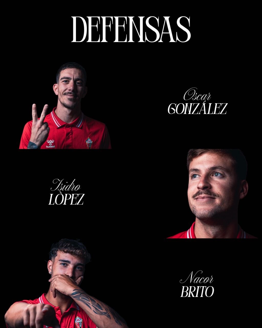 Centrocampistas del primer equipo del CD Mensajero 2026/27, bloque 2